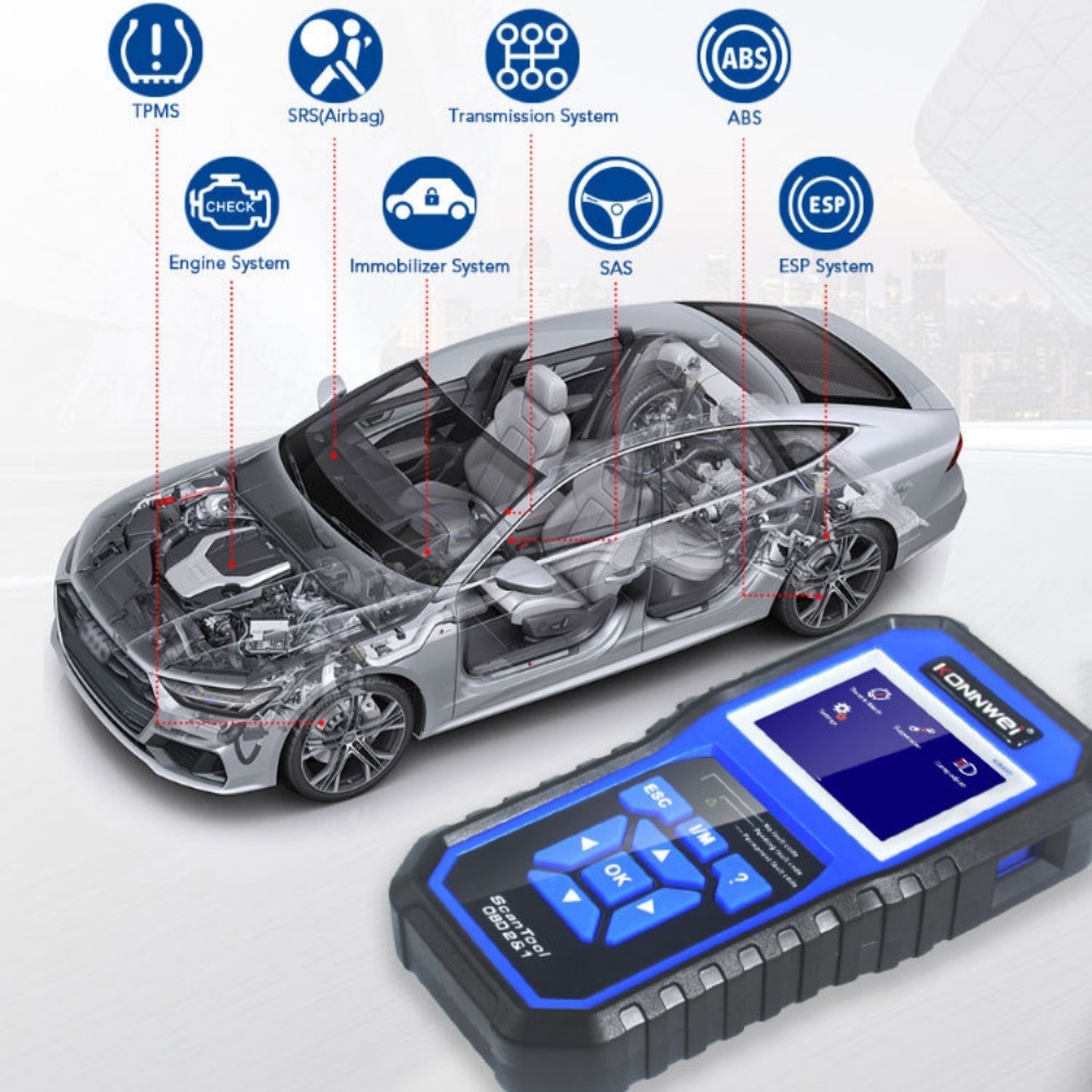 KONNWEI KW450 OBD2 Diagnostic Tool for VAG Cars VW Audi Full Systems Scanner