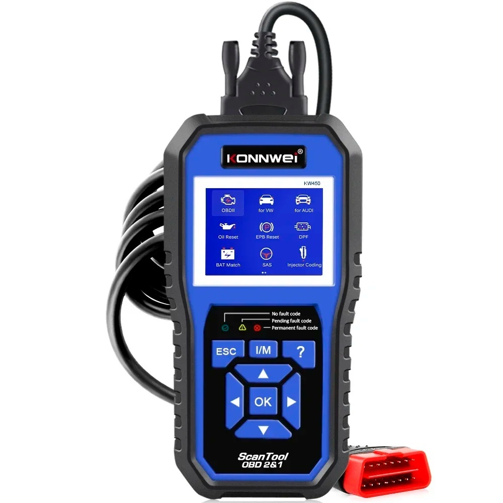 KONNWEI KW450 OBD2 Diagnostic Tool for VAG Cars VW Audi Full Systems Scanner