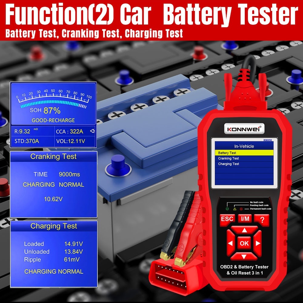 KONNWEI KW890 OBD2 Scanner Car Professional Automotive Code Reader Diagnose Tool