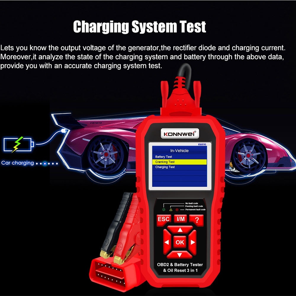 KONNWEI KW890 OBD2 Scanner Car Professional Automotive Code Reader Diagnose Tool