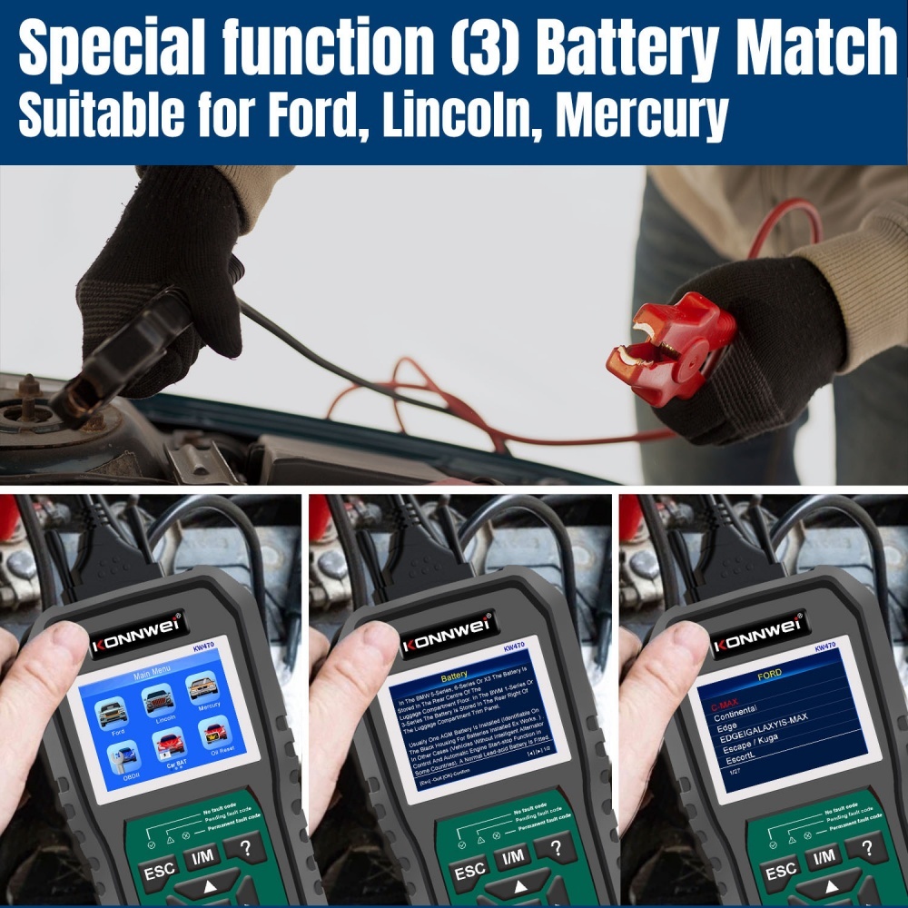 KONNWEI KW470 OBD2 Professional Diagnostic Tool for Ford Series
