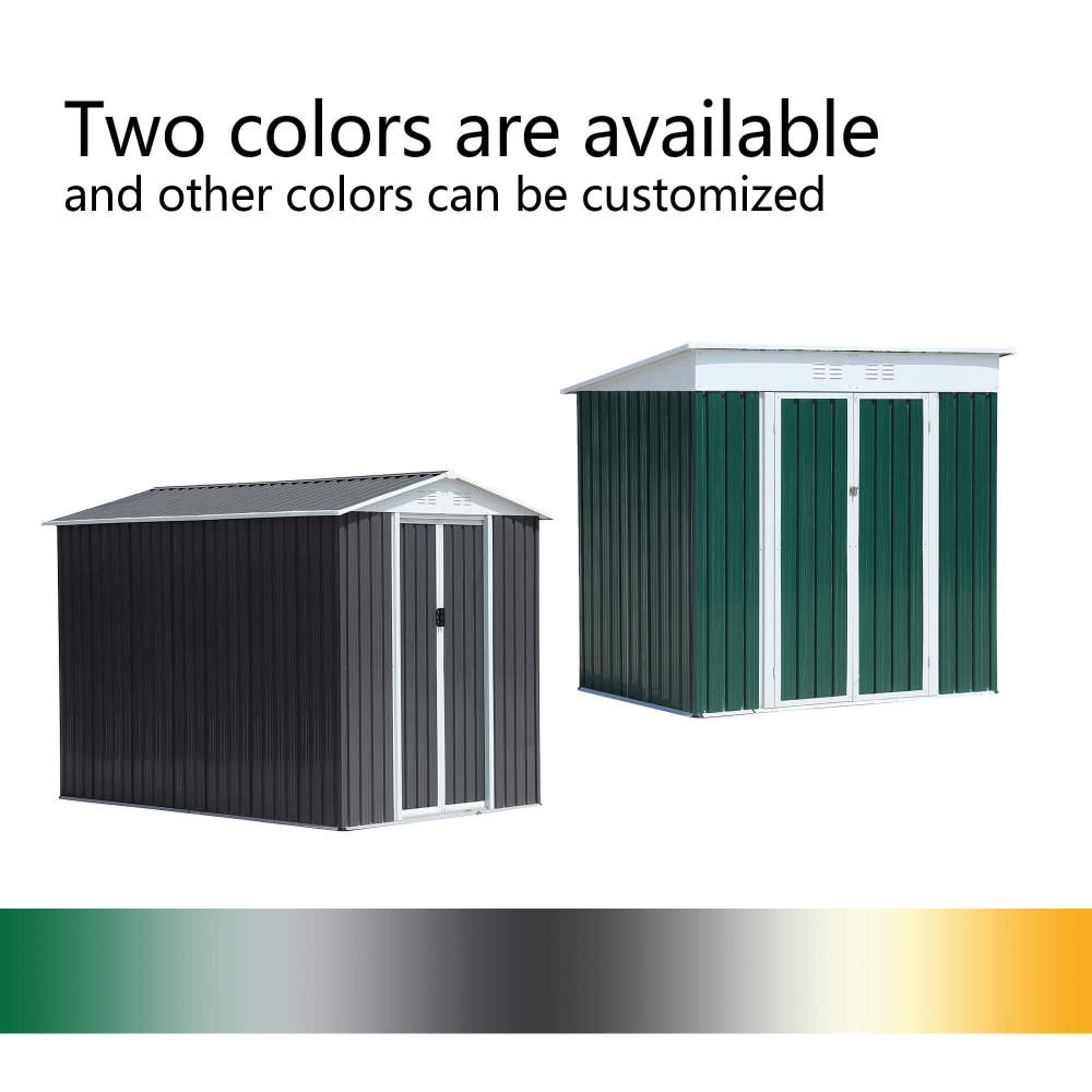 5X3 FT Pent Roof Outdoor Storage Sheds with Sliding Door