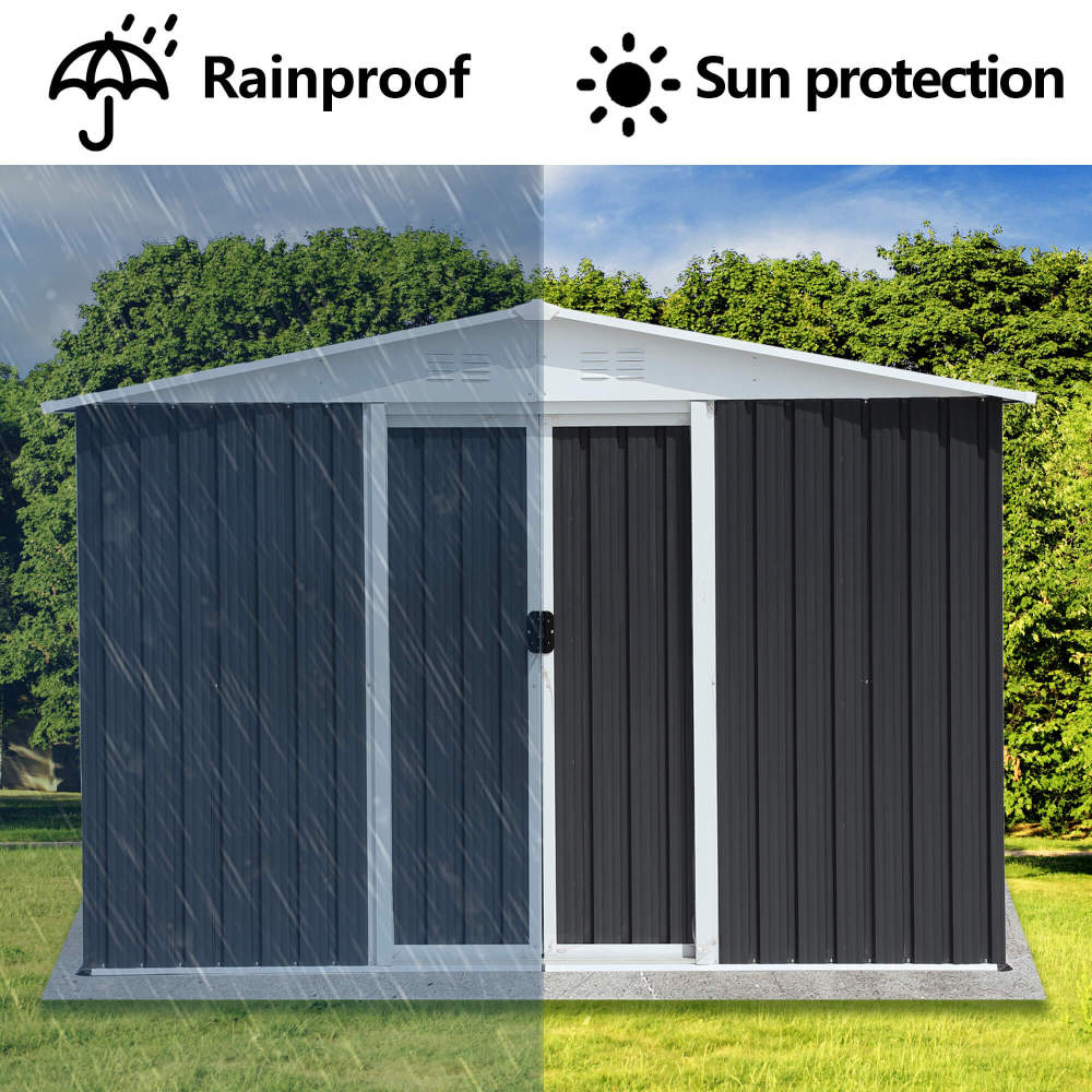 8x6 FT Apex Roof Outdoor Storage Shed