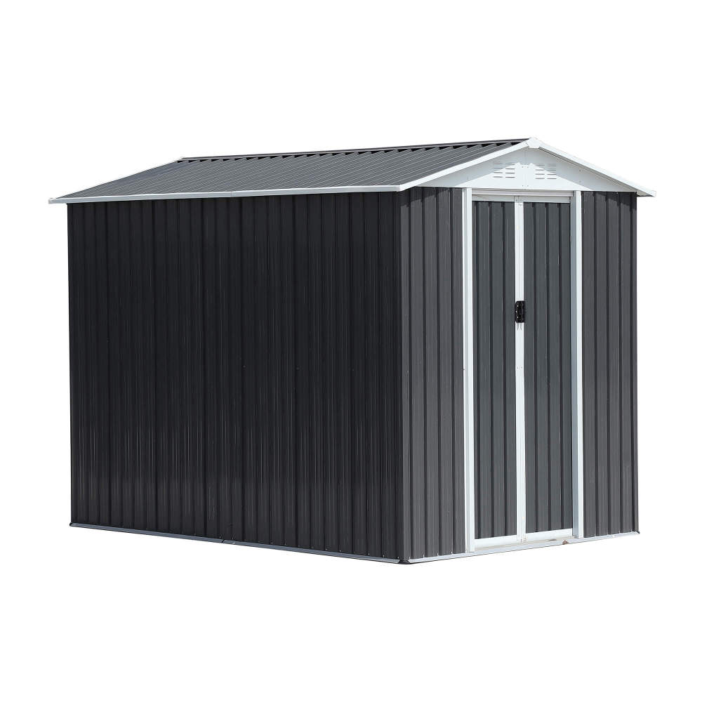 6x9 FT Apex Roof Metal Storage Shed