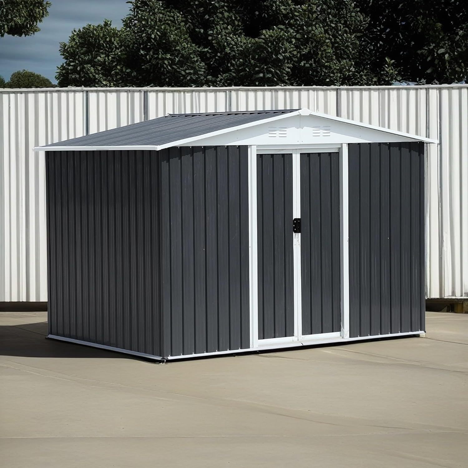 8x6 FT Apex Roof Outdoor Storage Shed