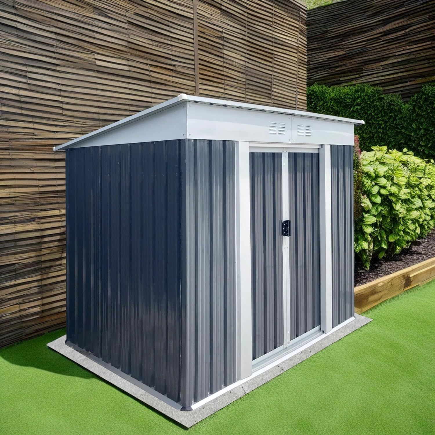 6x4 FT Pent Roof Outdoor Storage Sheds