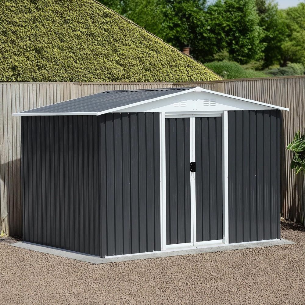 8x6 FT Apex Roof Outdoor Storage Shed