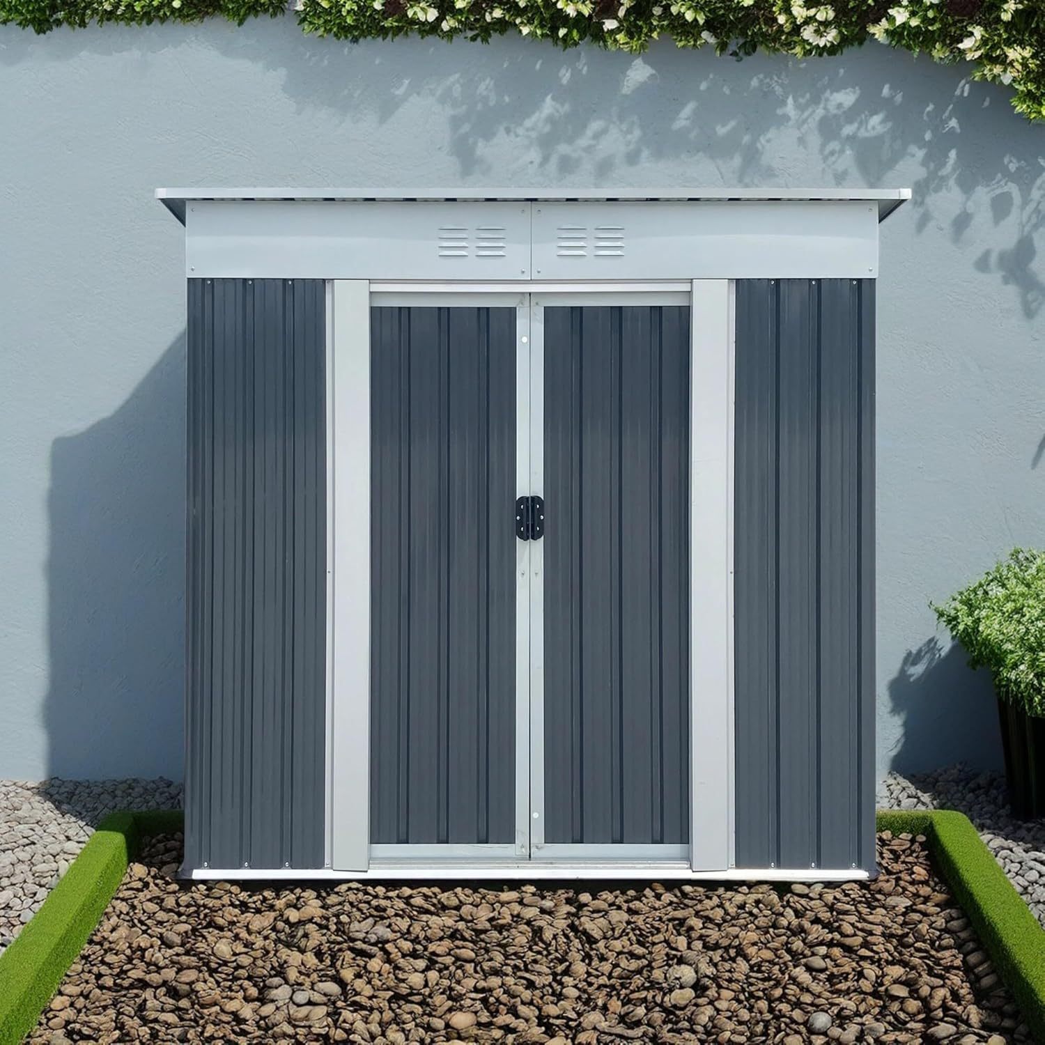 6x4 FT Pent Roof Outdoor Storage Sheds