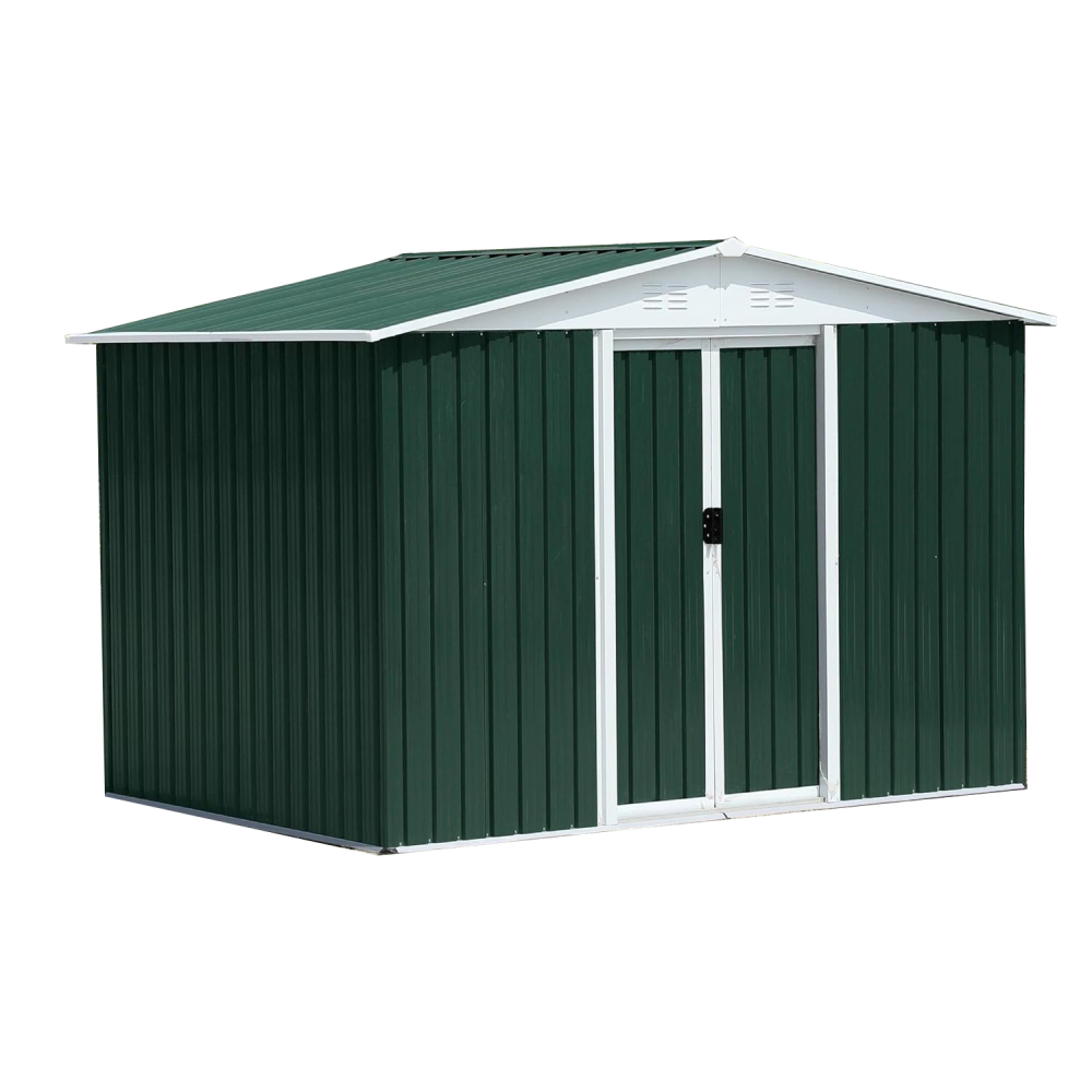 8x6 FT Apex Roof Metal Storage Shed