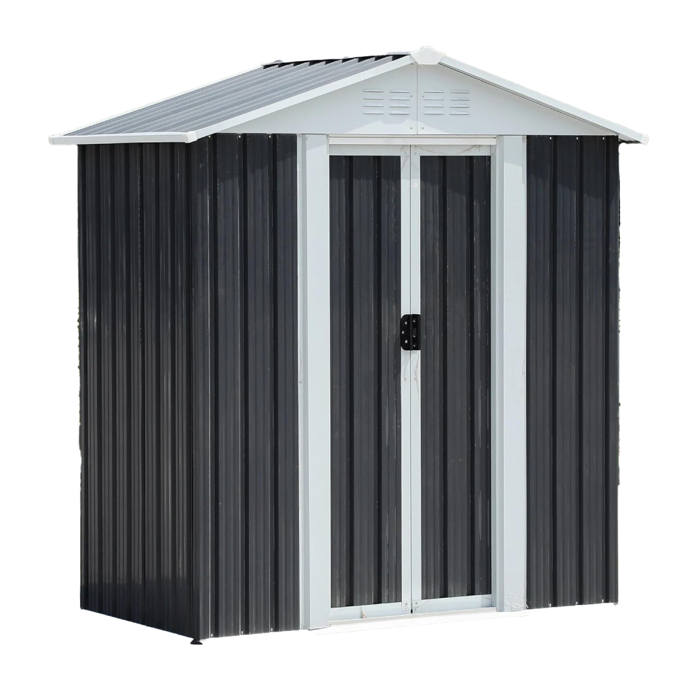 5x3FT Apex Roof Metal Waterproof Garden Sheds