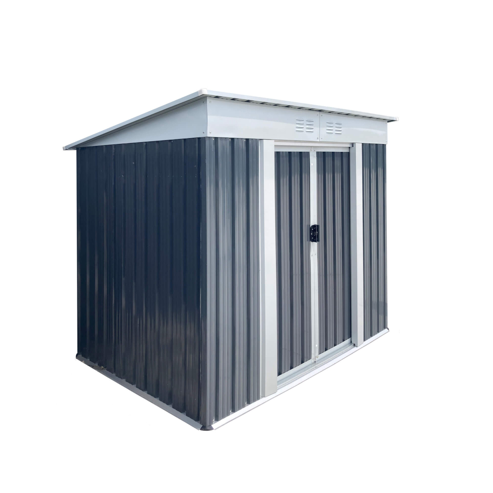 6x4 FT Pent Roof Metal Storage Sheds