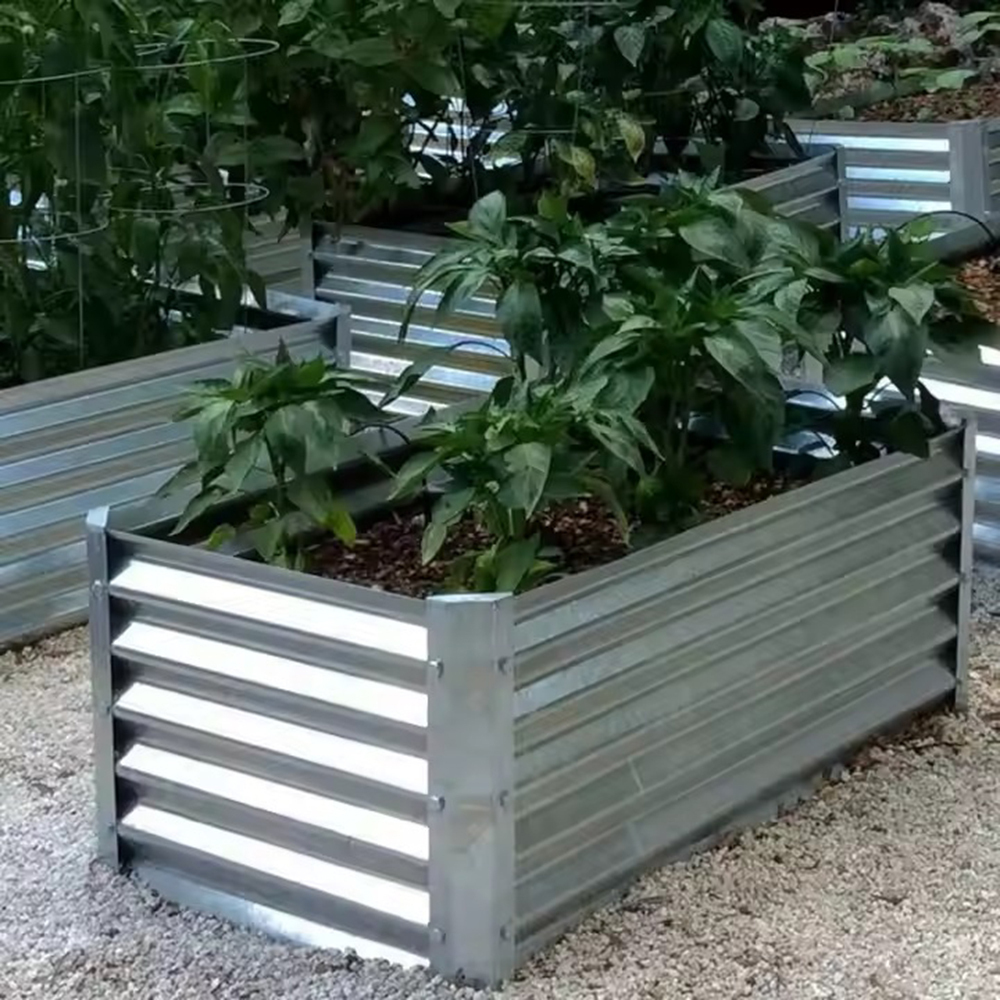 Galvanized Metal Raised Garden Bed