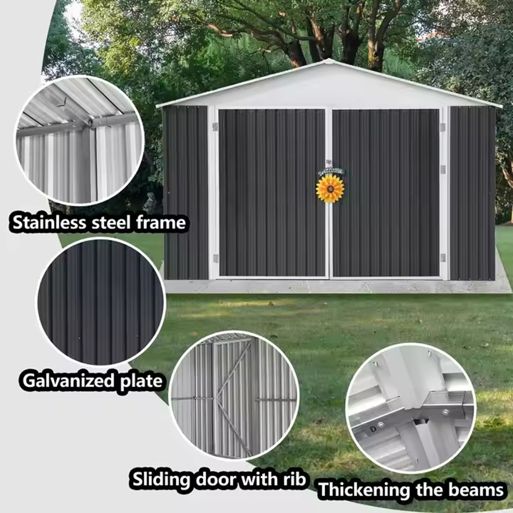 12x19FT Metal Car Storage Garage