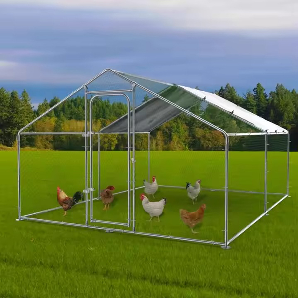 Walk-in Chicken Cage with Waterproof and Anti-Ultraviolet Cover