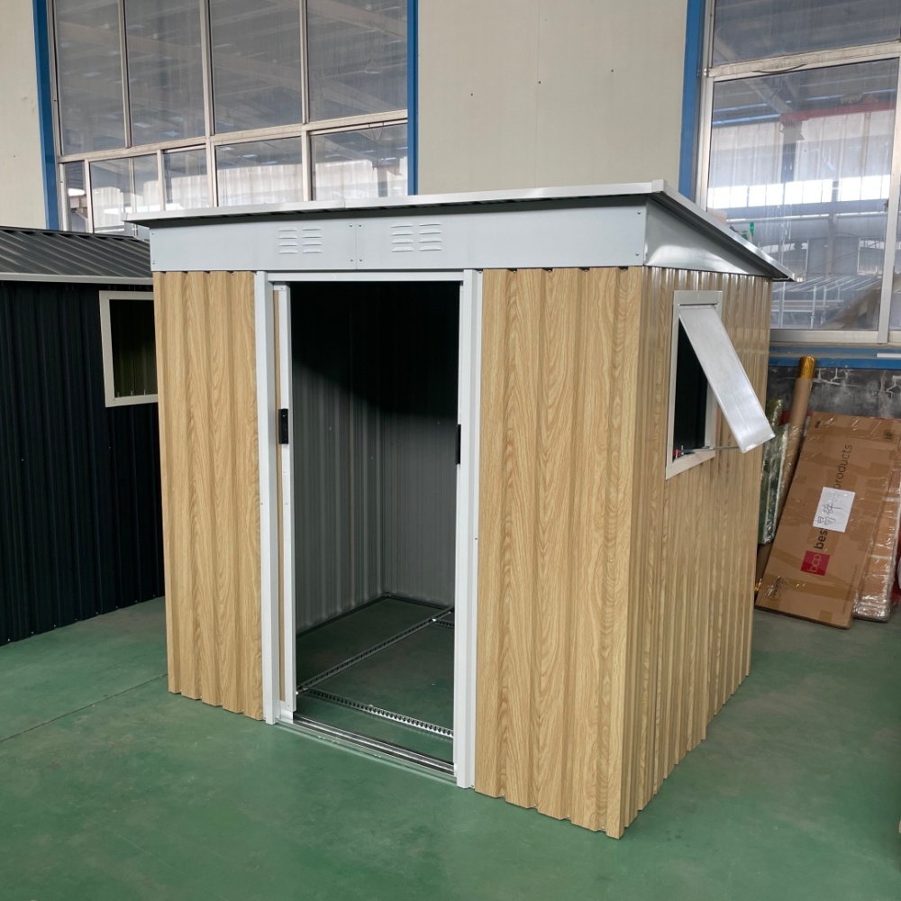 pent roof metal shed