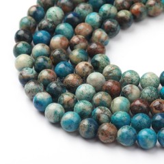 Dyed Phoenix Color Dolomite Smooth Rounds, Approx 6-10mm, 38cm/strand
