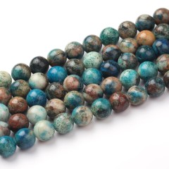 Dyed Phoenix Color Dolomite Smooth Rounds, Approx 6-10mm, 38cm/strand