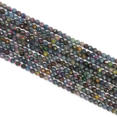 Green Sapphire Faceted Rounds, Approx 3mm, 38cm/strand