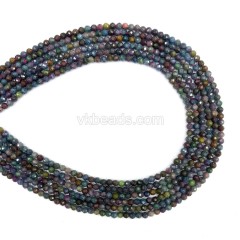 Green Sapphire Faceted Rounds, Approx 3mm, 38cm/strand