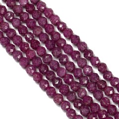Natural Ruby Faceted Rounds, Approx 2-4mm, 38cm/strand