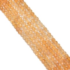 Ombre Citrine Faceted Cubes, Approx 2x2mm, 38cm/strand