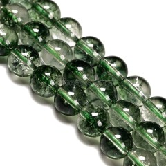 Green Phantom Quartz Crackle Crystal Smooth Rounds, Approx 6-18mm, 38cm/strand