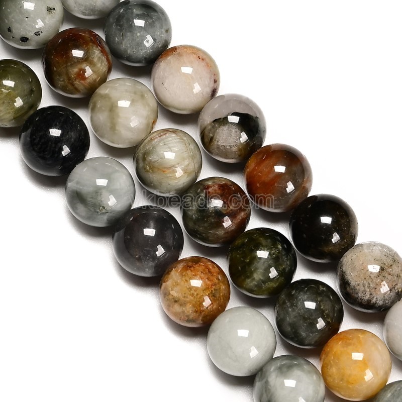 Natural Hawk's Eye Stone Smooth Rounds, Approx 6-10mm, 38cm/strand