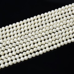 Light Yellow Cubic Zirconia Faceted Rounds, Approx 3-4mm, 38cm/strand