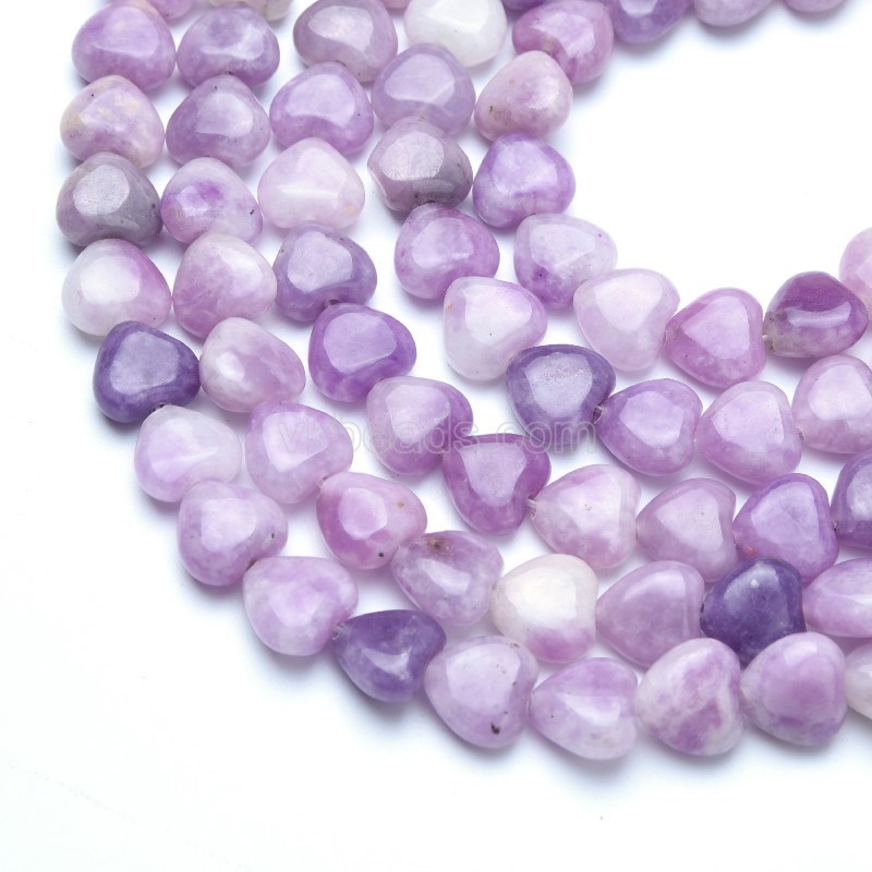 Phosphosiderite Smooth Puffy Hearts, Approx 8-12mm, 38cm/strand