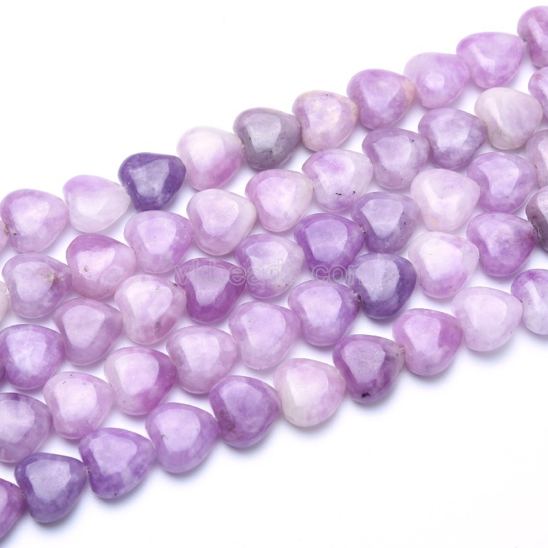 Phosphosiderite Smooth Puffy Hearts, Approx 8-12mm, 38cm/strand