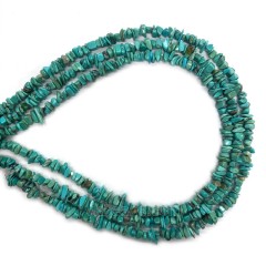 Natural Anhui Turquoise Chips, Approx 3x5mm, 38cm/strand