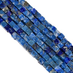 Lapis Lazuli Cubes, Approx 4-6mm, 38cm/strand