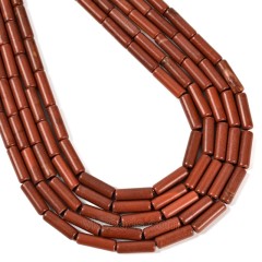 Red Jasper Tubes, Approx 4x13mm, 38cm/strand
