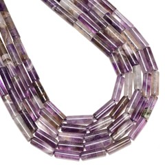 Amethyst Tubes, Approx 4x13mm, 38cm/strand