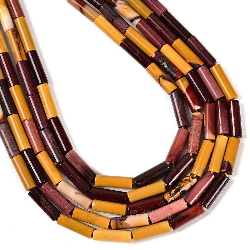 Mookaite Tubes, Approx 13x4mm, 38cm/strand