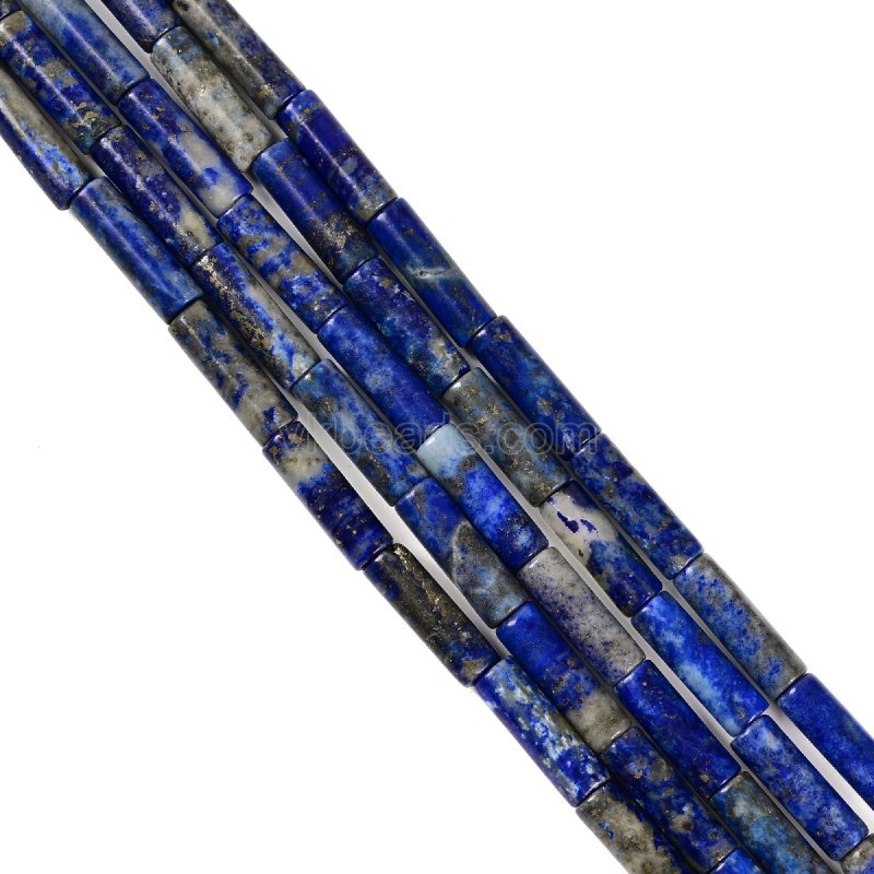 Lapis Lazuli Tubes, Approx 4x13mm, 38cm/strand