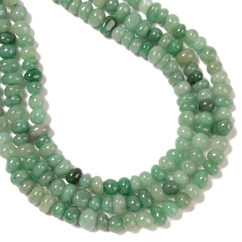Green Aventurine Nuggets, Approx 6-8mm~8-10mm, 38cm/strand