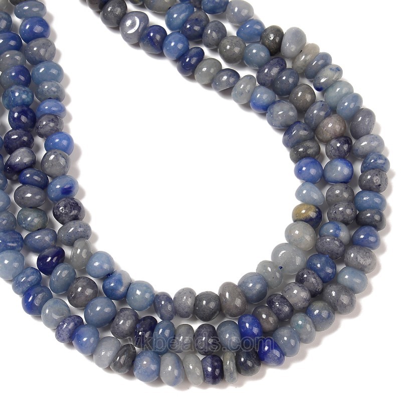 Blue Aventurine Nuggets, Approx 6-8mm~8-10mm, 38cm/strand