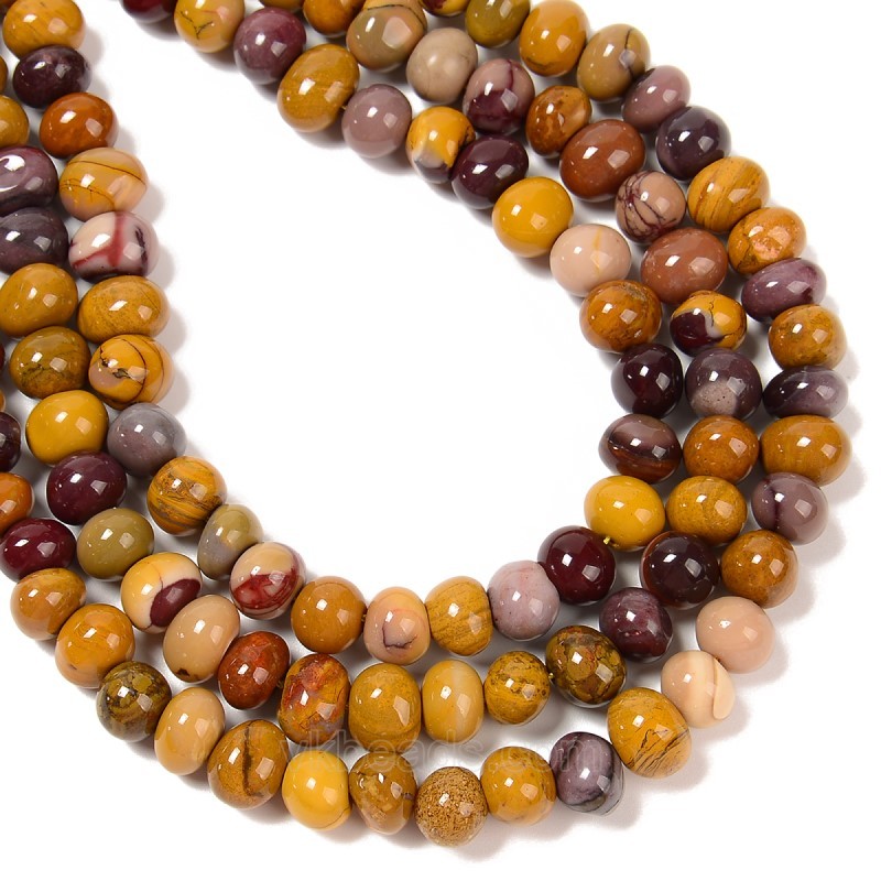 Mookaite Nuggets, Approx 6-8mm~8-10mm, 38cm/strand