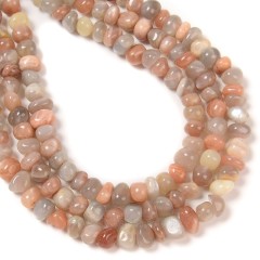 Multicolor Sunstone Nuggets, Approx 6-8mm~8-10mm, 38cm/strand