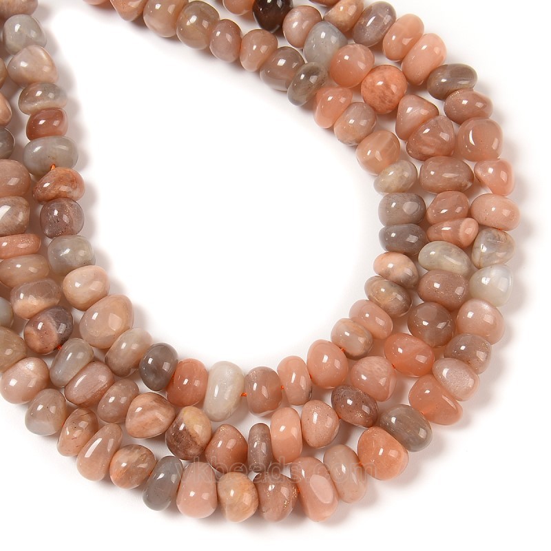 Sunstone Nuggets, Approx 6-8mm~8-10mm, 38cm/strand