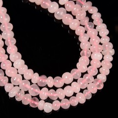 Rose Quartz Nuggets, Approx 6-8mm~8-10mm, 38cm/strand