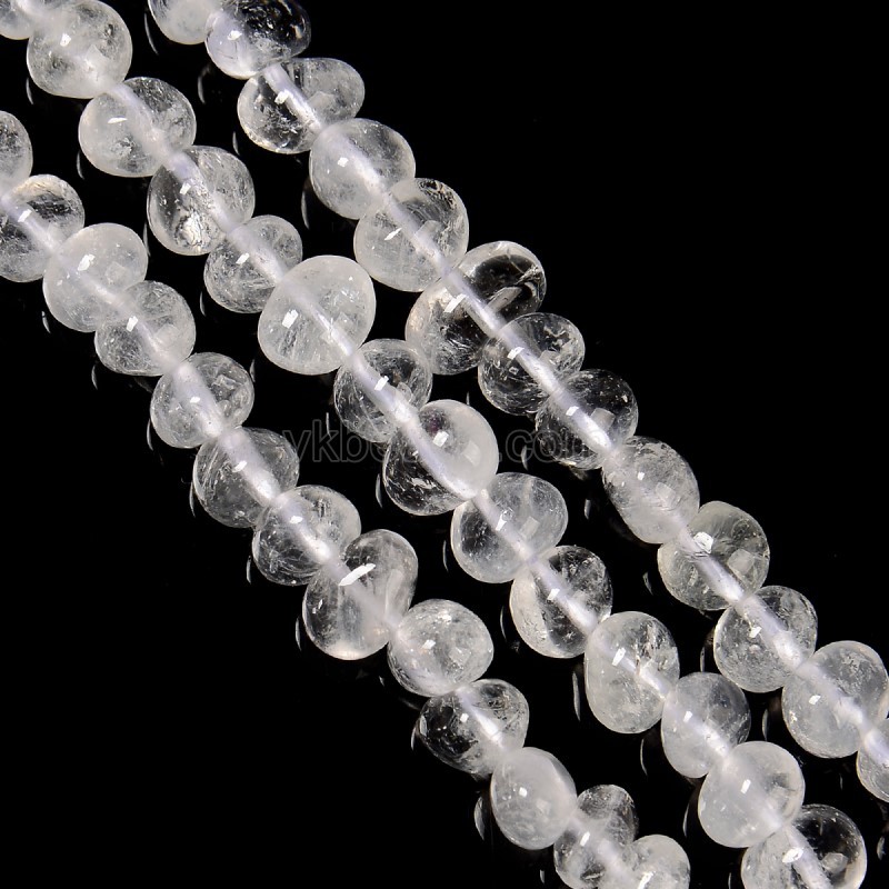 Clear Quartz Nuggets, Approx 6-8mm~8-10mm, 38cm/strand