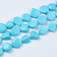 Blue Shell Pearl Nuggets, Approx 16-18mm, 38cm/strand