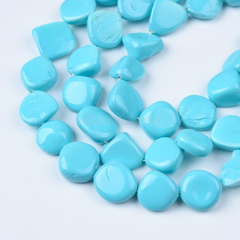 Blue Shell Pearl Nuggets, Approx 16-18mm, 38cm/strand