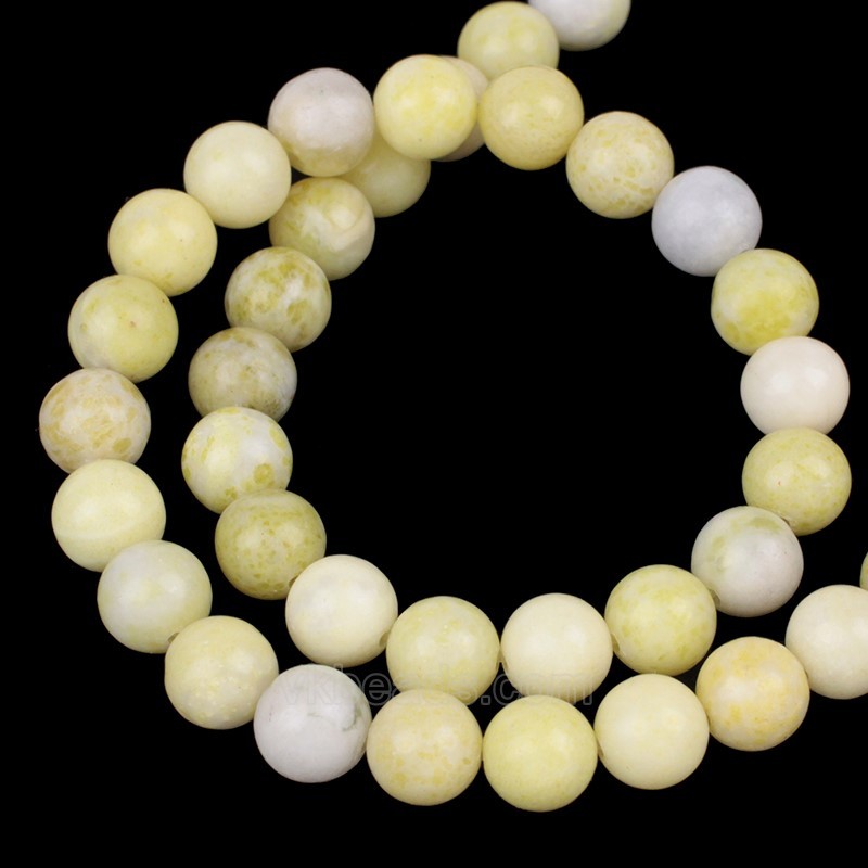 Lemon Jade Smooth Rounds, Approx 8-10mm, 38cm/strand