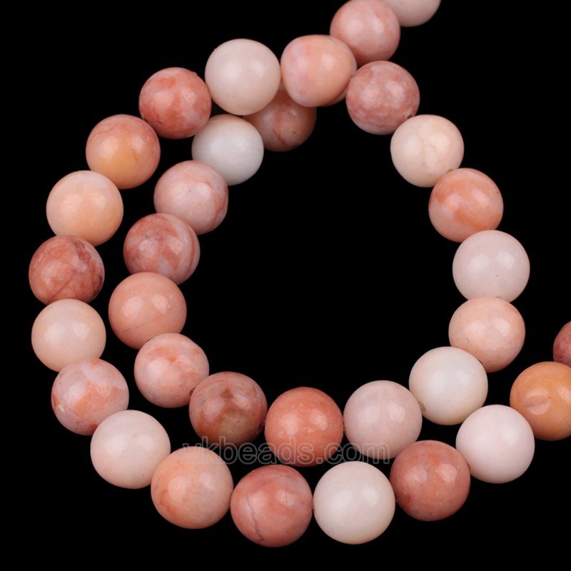 Orange Aventurine Smooth Rounds, Approx 6-10mm, 38cm/strand