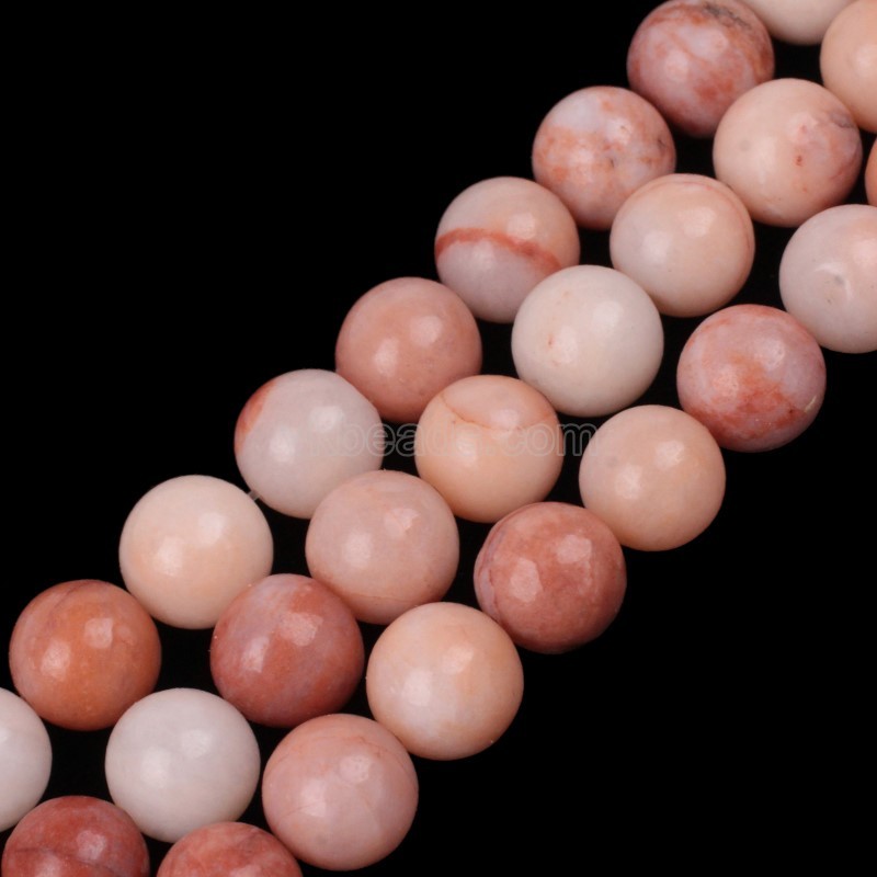 Orange Aventurine Smooth Rounds, Approx 6-10mm, 38cm/strand