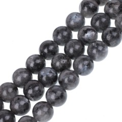Larvikite Smooth Rounds, Approx  4-12mm, 38cm/strand