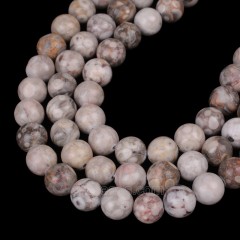 Grey Jasper Smooth Rounds, Approx  4-10mm, 38cm/strand